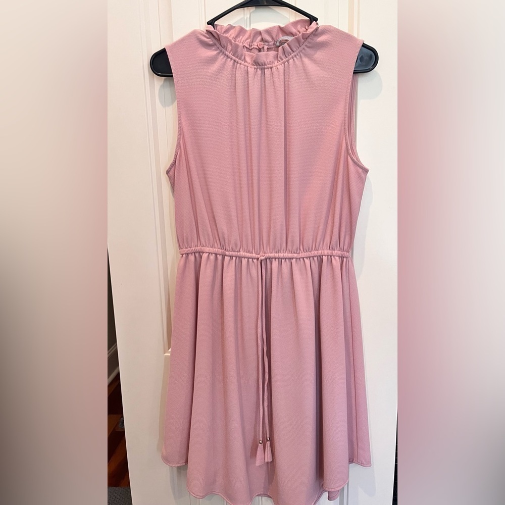 H&M Spring Summer Dress Easter Perfect Pink Blush Color Size 10 Slip Lined Light
